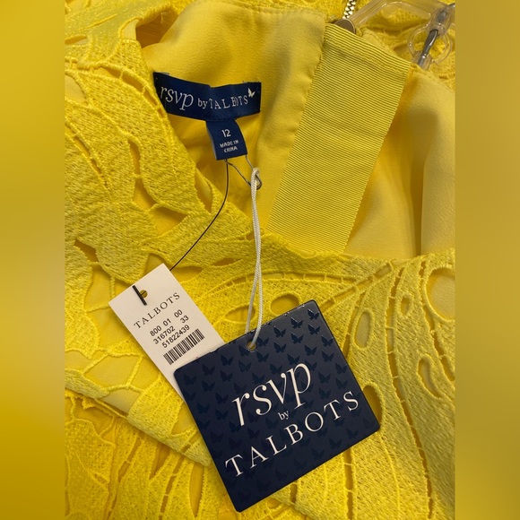 Bright Yellow dress from the RSVP collection from Talbots, size 12. - Picture 3 of 5